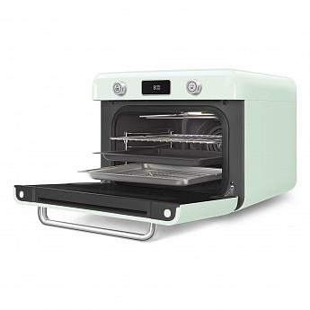 картинка Мини-печь с паром Smeg COF01PGEU постельный зеленый  картинка Мини-печь с паром Smeg COF01PGEU постельный зеленый