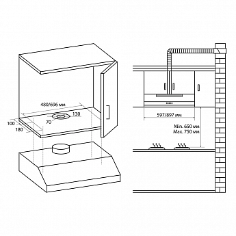 картинка Кухонная вытяжка Nordfrost AS 6040 Y 