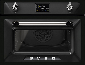картинка Электрический духовой шкаф с СВЧ Smeg SO4902M1N 