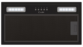 картинка Кухонная вытяжка Lex HYPER 900 BBL черная 