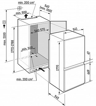 картинка Встраиваемый холодильник Liebherr ICSE 5103-22 001 