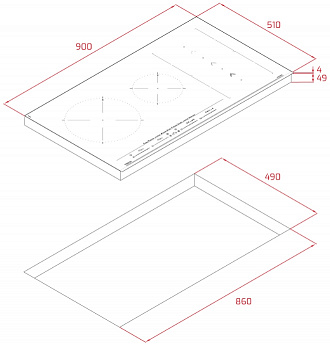 картинка Индукционная варочная панель Teka IZS 96700 MST BLACK 