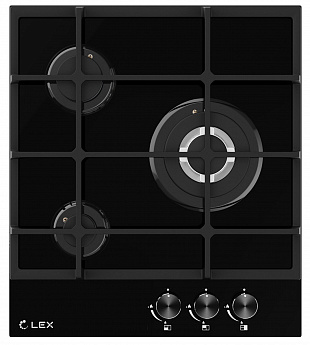 картинка Газ на стекле варочная панель Lex GVG 431 BBL 