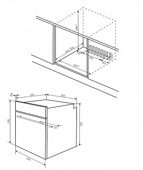 картинка Электрический духовой шкаф Kuppersberg HO 603 Black glass 