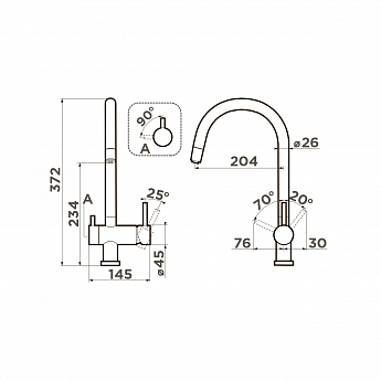 картинка Смеситель Omoikiri YAMADA-P 