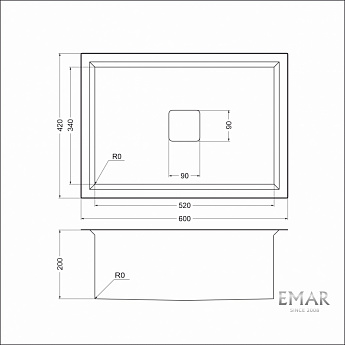 картинка Кухонная мойка Emar Pvd EMB-129A PVD NANO DARK  картинка Кухонная мойка Emar Pvd EMB-129A PVD NANO DARK