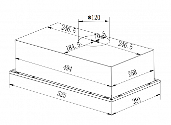 картинка Кухонная вытяжка Weissgauff FIONA 60 X 