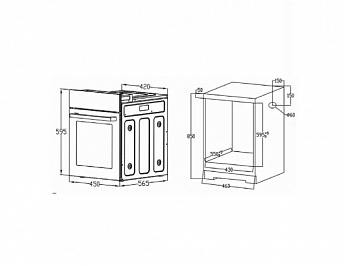 картинка |Discount|Электрический духовой шкаф Evelux EO 440 PX 