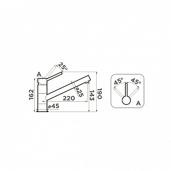 картинка Смеситель Omoikiri AOGASHIMA-C хром 