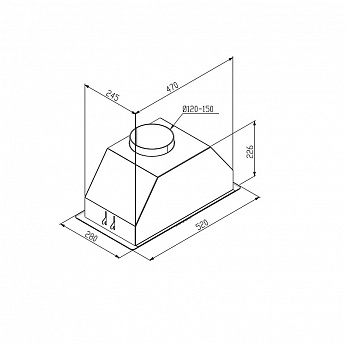 картинка Кухонная вытяжка Korting KHI 6690 N 