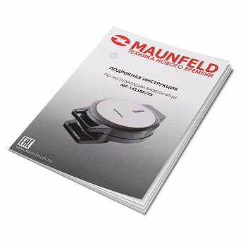 картинка Вафельница Maunfeld MF-1433BK  картинка Вафельница Maunfeld MF-1433BK