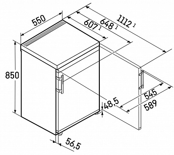 картинка Отдельностоящий холодильник Liebherr Re 1400-20 001 