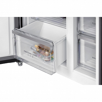 картинка Отдельностоящий холодильник Hiberg RFQ-600DX NFGY INVERTER бежевое стекло  картинка Отдельностоящий холодильник Hiberg RFQ-600DX NFGY INVERTER бежевое стекло