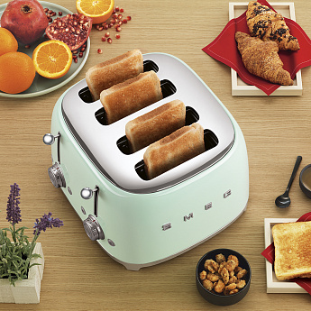 картинка Тостер Smeg TSF03PGEU  картинка Тостер Smeg TSF03PGEU