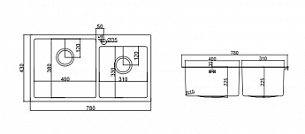 картинка Мойка для кухни Emar EMB-210 PVD Nano Coppery 