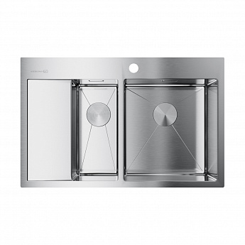 картинка Мойка для кухни Omoikiri Akisame-78-2-IN-R  картинка Мойка для кухни Omoikiri Akisame-78-2-IN-R