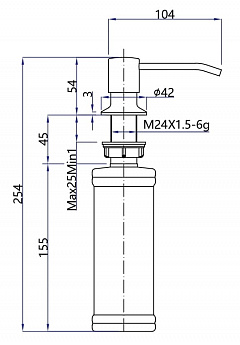 картинка Дозатор для мыла Granfest GF-Z-5001 