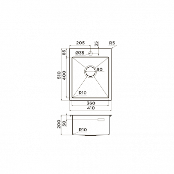 картинка Мойка Omoikiri AKISAME 41-GB  картинка Мойка Omoikiri AKISAME 41-GB