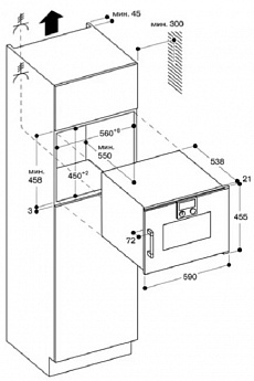 картинка Микроволновая печь встраиваемая Gaggenau BMP250100 антрацит 