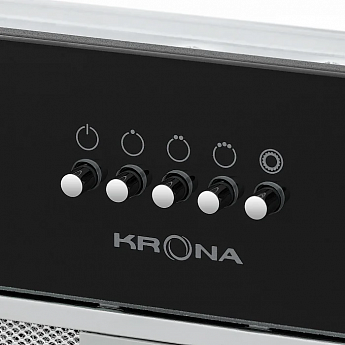 картинка Кухонная вытяжка Krona KATE 600 GLASS BLACK PB  картинка Кухонная вытяжка Krona KATE 600 GLASS BLACK PB