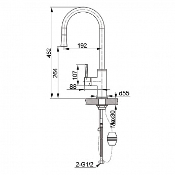 картинка Смеситель Granfest 7652 