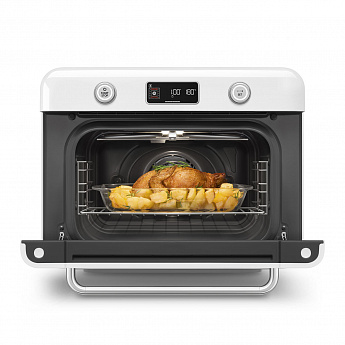 картинка Мини-печь с паром Smeg COF01WHEU белый  картинка Мини-печь с паром Smeg COF01WHEU белый