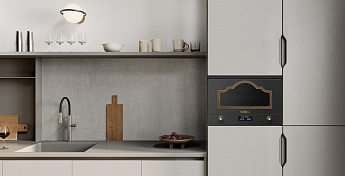 картинка Микроволновая печь Smeg MP722AO антрацит  картинка Микроволновая печь Smeg MP722AO антрацит