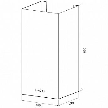 картинка Кухонная вытяжка Krona DITA R 400 inox PB 