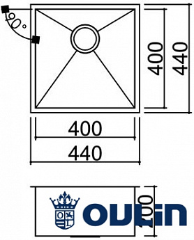 картинка Мойка для кухни Oulin OL-F101  картинка Мойка для кухни Oulin OL-F101