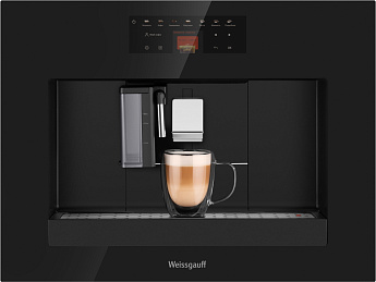 картинка Кофемашина Weissgauff WCMI-576 Touch Cappuccino черная  картинка Кофемашина Weissgauff WCMI-576 Touch Cappuccino черная