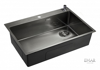 картинка Кухонная мойка Emar EMB-660(TOP) PVD Dark 