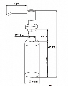 картинка Дозатор для мыла Emar ЕД-300 SATINE 