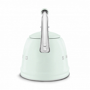 картинка Чайник со свистком Smeg WKF01PG постельный зеленый 