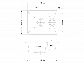 картинка Мойка Longran ENIGMA ENG555.460 15  картинка Мойка Longran ENIGMA ENG555.460 15