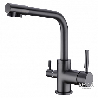 картинка Смеситель Emar ECB-3003 PVD dark  картинка Смеситель Emar ECB-3003 PVD dark