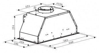 картинка Кухонная вытяжка Weissgauff Dubhe 60 PB WH 