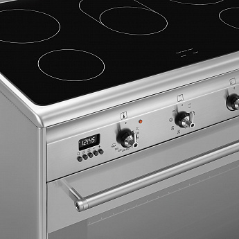 картинка Электрическая кухонная плита Smeg SUK91CMX9  картинка Электрическая кухонная плита Smeg SUK91CMX9