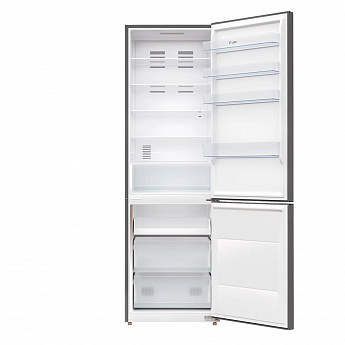 картинка Отдельностоящий холодильник Lex LKB201BLIDMAX черное стекло 