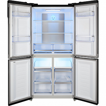картинка Отдельностоящий холодильник Hiberg RFQ-500DX NFXQ INVERTER стальной лен  картинка Отдельностоящий холодильник Hiberg RFQ-500DX NFXQ INVERTER стальной лен