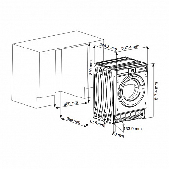 картинка Стиральная машина Korting KWMI 14V87 белый  картинка Стиральная машина Korting KWMI 14V87 белый