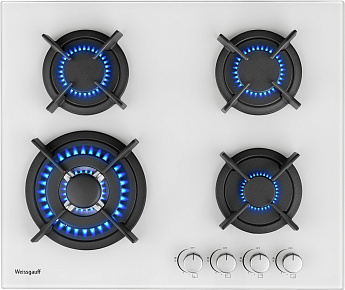 картинка Газовая варочная панель Weissgauff HGG 640 WG Nano Glass 