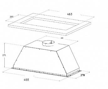 картинка Кухонная вытяжка Vard VFG663PK чёрный 