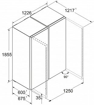 картинка Отдельностоящий холодильник Liebherr XRFSF 5220-22 001 
