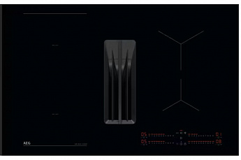 картинка Индукционная варочная панель с вытяжкой Aeg NCH84B03AB 