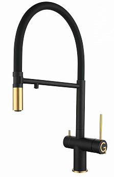 картинка Смеситель Rivelato Adria 1523517 nero/oro  картинка Смеситель Rivelato Adria 1523517 nero/oro