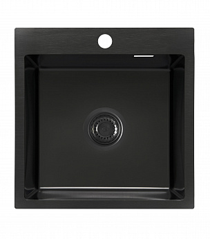 картинка Кухонная мойка Ukinox ЛОФТ LOV500.500 -GT10P 0CW BL 