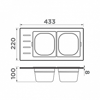 картинка Контейнер Omoikiri DC-02-2  картинка Контейнер Omoikiri DC-02-2