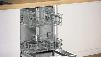 картинка Посудомоечная машина встраиваемая Bosch SMV26DX00T нержавеющая сталь 