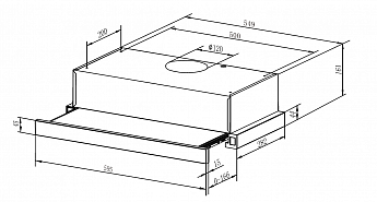 картинка Кухонная вытяжка Weissgauff TEL 06 2M IX 