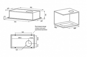 картинка |Discount| Кухонная вытяжка Krona SELINA 600 BLACK PB 